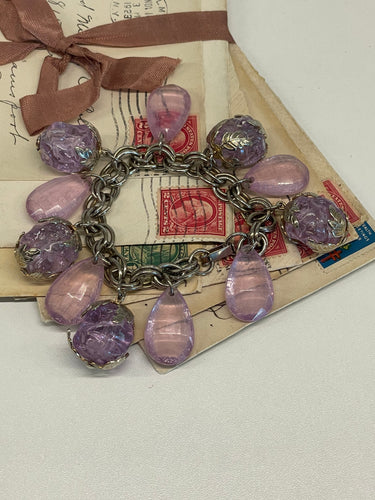 Silver and Purple Charm Bracelet Bloomers and Frocks